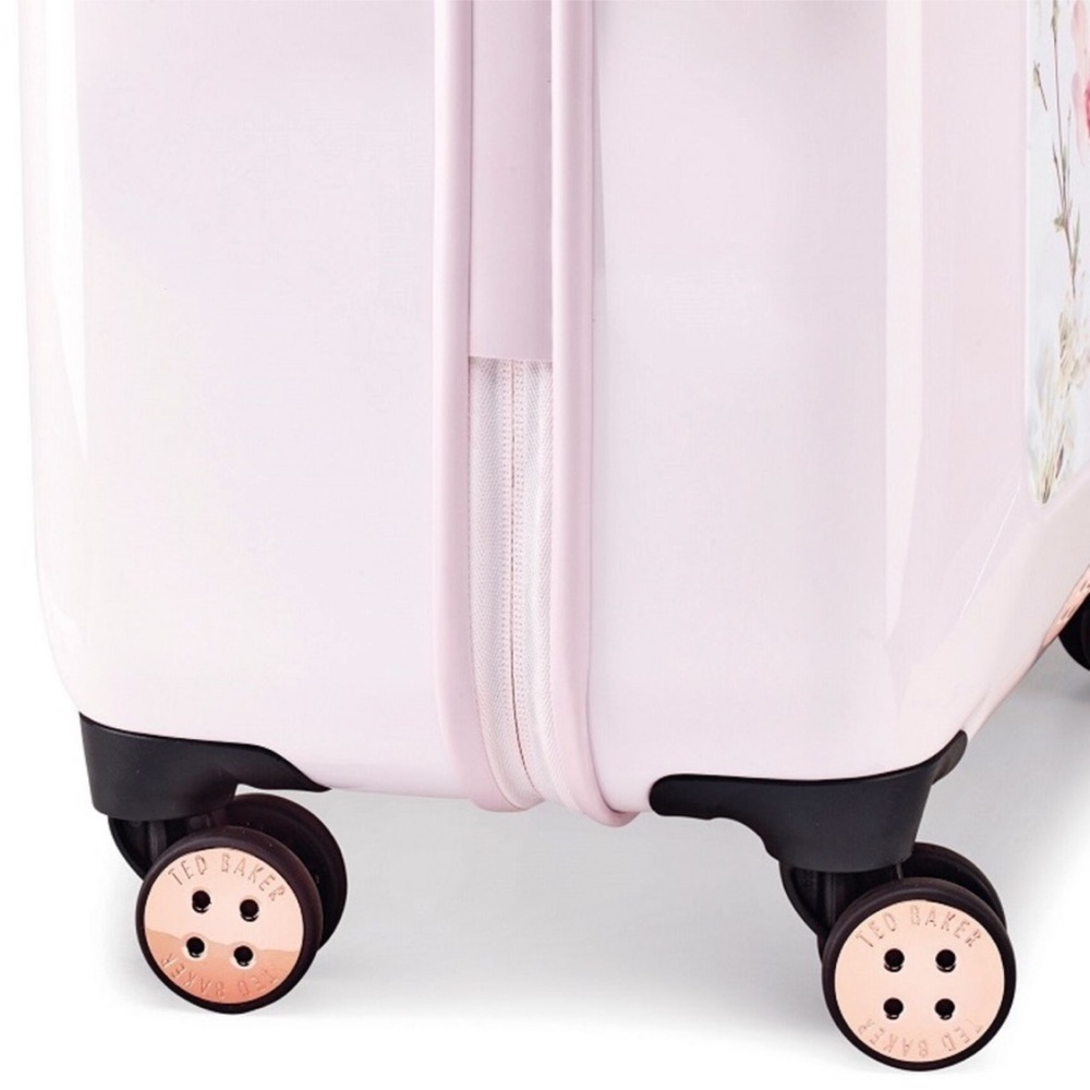 Ted Baker Oriental Blossom Cherry Blossom Pink And White Carry-On Suitcase - Picture 15 of 16